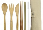 Set muỗng nĩa bằng tre 